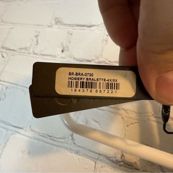 SKIMS Hosiery Bralette Black size 4X/5X - Picture 4 of 4